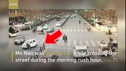 Woman Survives After Being Run Over By The Same Car Twice - YouTube