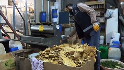 Polisten 4 milyonluk kaçak nargile tütünü operasyonu