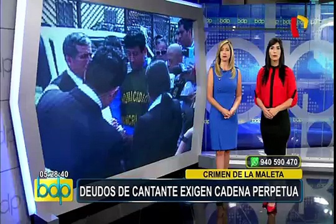 Deudos de cantante folclórica asesinada piden cadena perpetua para su asesino