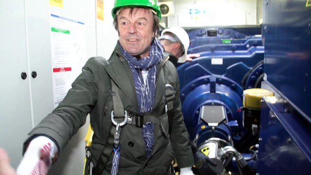 Déplacement de Nicolas Hulot dans la Sarthe sur le thème des énergies renouvelables