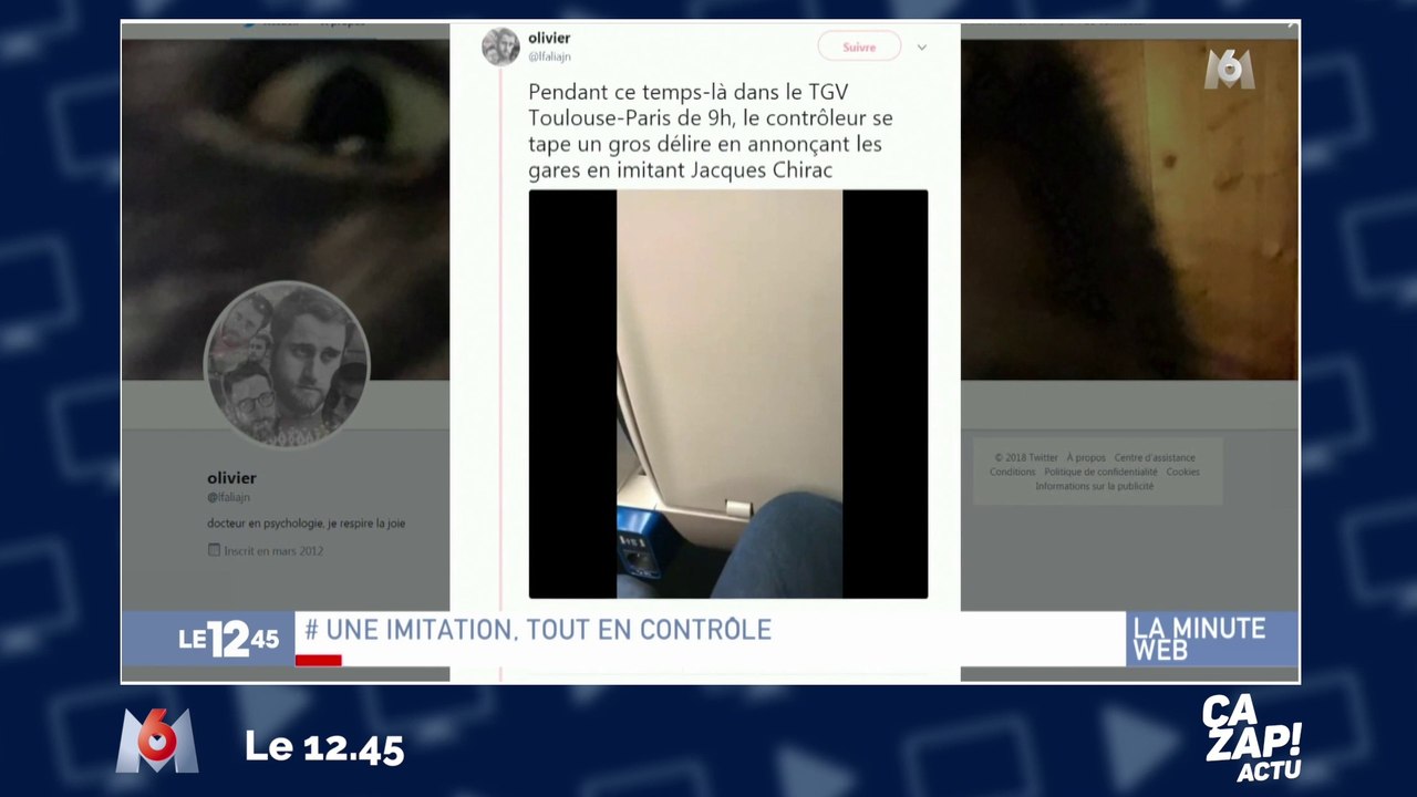 Ecoutez le contrôleur de la SNCF qui imite Jacques Chirac !