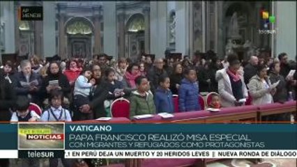 Pide Papa Francisco respeto y ayuda para los refugiados