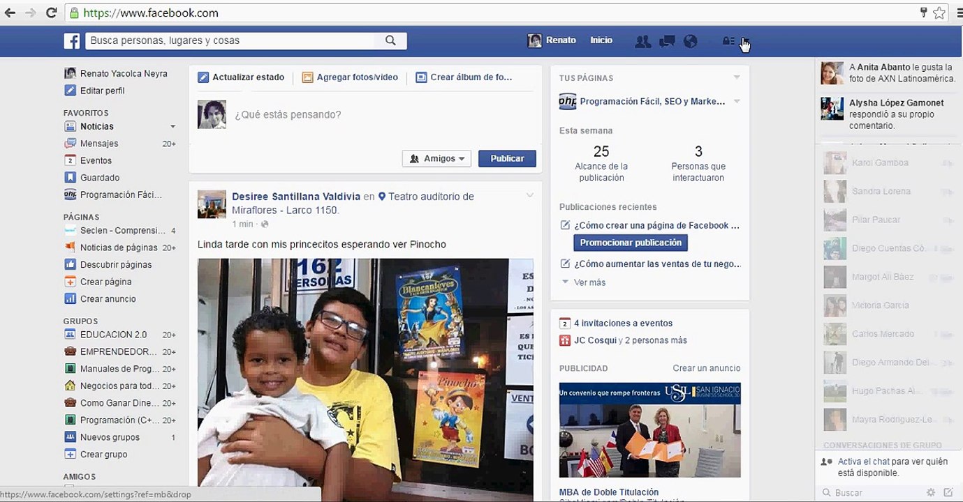 Cómo Subir Vídeos a Facebook (Página de Facebook)
