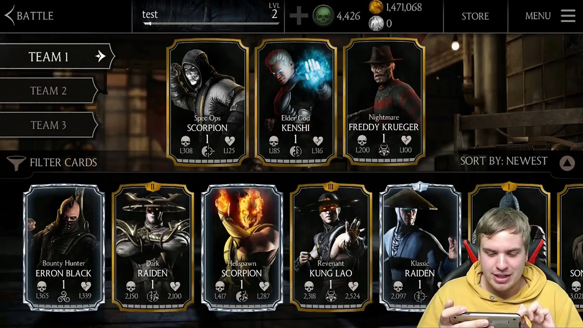 Mortal Kombat X Mobile 1.11. ALL 4 NEW CHARACTERS QUICK REVIEW! We got FREDDY!