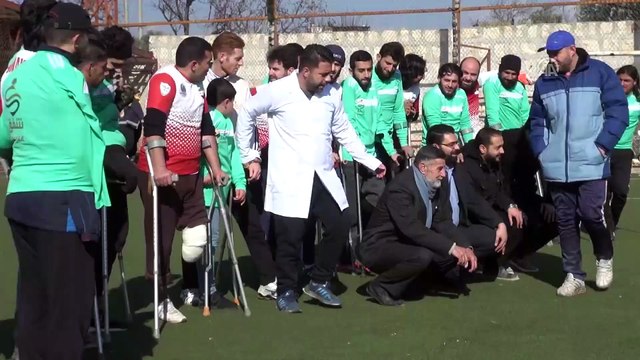 İdlib'de savaş mağdurlarından ampute futbol maçı - İDLİB