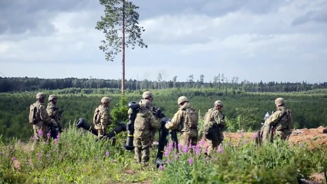 Army Soldiers Fire Javelin Anti-Tank Missile – Slow Motion