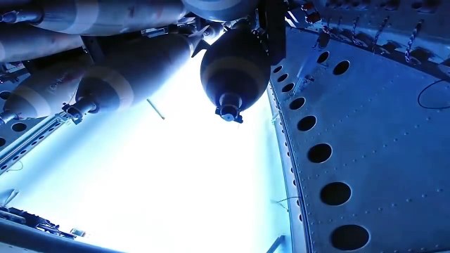 Legendary B-52 Bomber Dropping Bombs On Island + Air Refueling