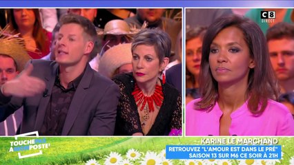 Matthieu Delormeau critique "L'amour est dans le pré" devant Karine Le Marchand