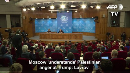 Moscow 'understands' Palestinian anger at Trump: Lavrov