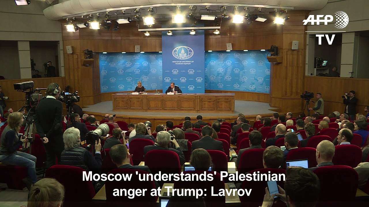Moscow 'understands' Palestinian anger at Trump: Lavrov