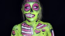 Halloween Pop Art Zombie Makeup Tutorial - BONNIE CORBAN SFX