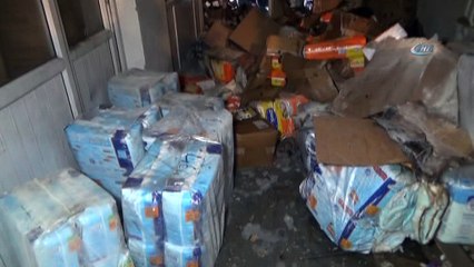 Isparta’da ecza deposunda yangın