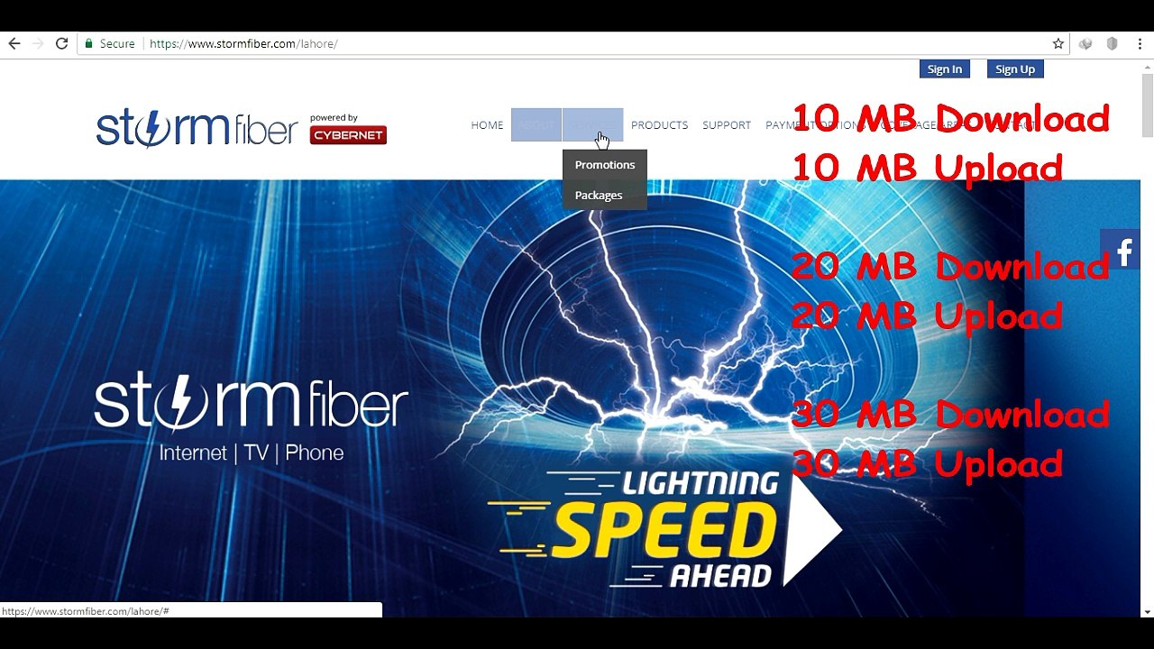 CyberNet Launch New Internet StormFiber {Quality Internet + HDTV} Full Detail