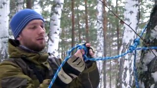 Ночевка в зимнем лесу | Постановка лагеря | Overnight in the woods at freezing temperature