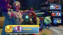 Hulkbuster and Hulk VS Spiderman and Vision Marvel Battlegrounds Disney Infinity 3.0