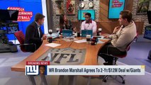 Does Brandon Marshall Fit with Odell Beckham Jr. & Sterling Shepard? | Good Morning Football | NFL