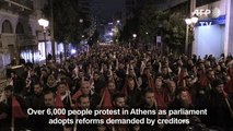 Police, protesters clash as Greece reforms industrial action