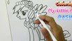 My little Pony RAINBOW DASH Coloring Pages MLP Spee