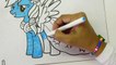 My little Pony RAINBOW DASH Coloring Pages MLP Sp