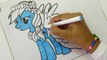 My little Pony RAINBOW DASH Coloring Pages MLP Speed Colouring
