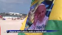 Latin America's first pope heads to restive Brazil