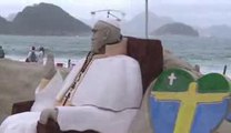 Latin America's first pope heads to restive Brazil
