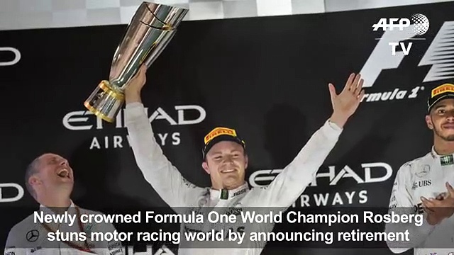 Formula One World champion Rosberg announc