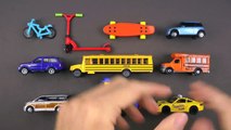Back to School Episode Best Learning Street Vehicles School Bus Hot Wheels Toy Cars Trucks for Kids-