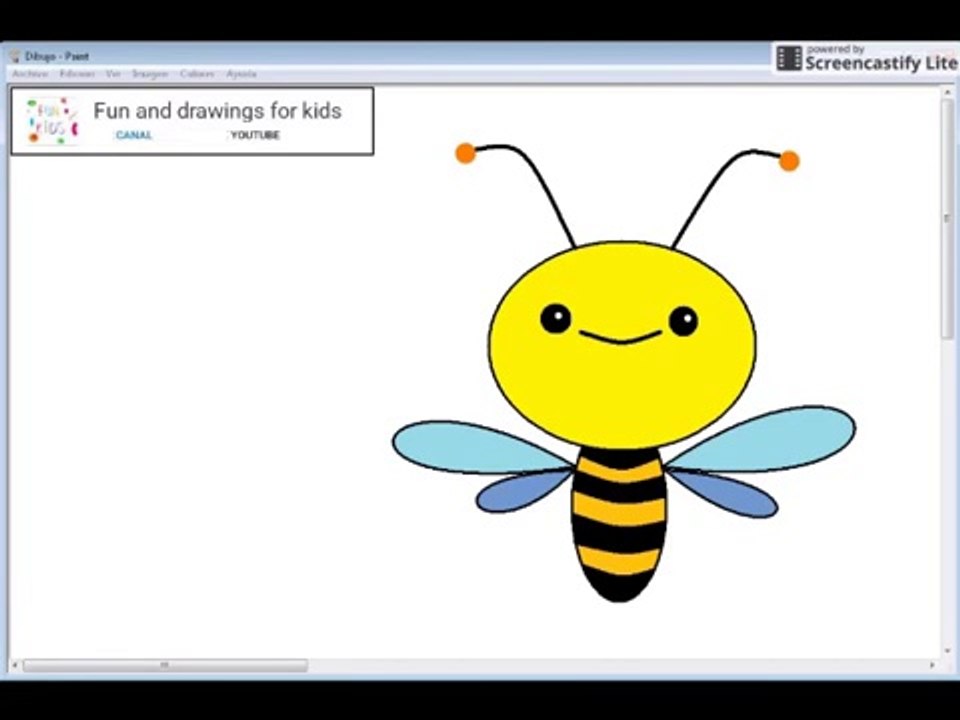 How to draw a kawaii bee for kids with song