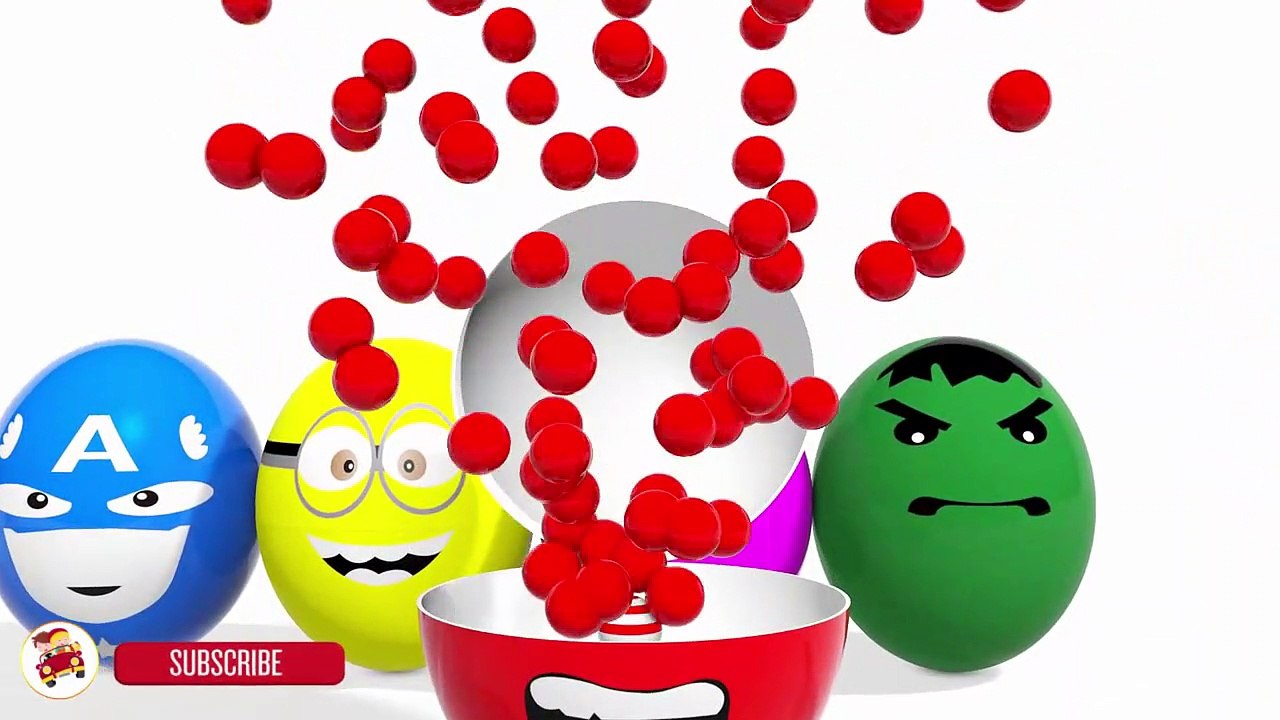 Colors for Children to Learn With Surprise Eggs Lollipop -  Learning Colours For Kid