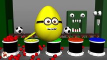 Learn Colors With Surprise Eggs Soccer Balls for Children- Colors Balls and Mon