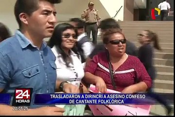 Trasladaron a la Dirincri al asesino confeso de cantante folklórica