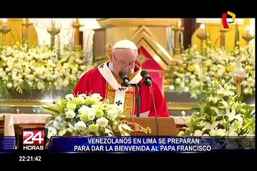 Venezolanos en lima se preparan para dar bienvenida al Papa en Perú