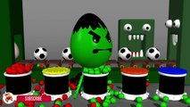 Learn Colors With Surprise Eggs Soccer Balls for Children- Colors Balls and Monster Kind