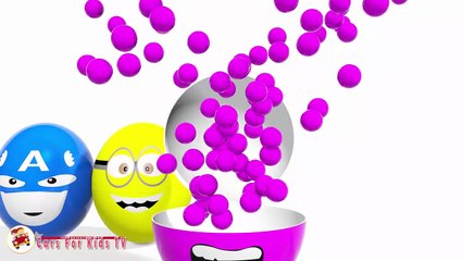 Colors for Children to Learn With Surprise Eggs Lollipop -  L