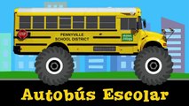 Aprendan con Vehículos Monstruosos Para Niños - Aprendan Camiones Monstruos, Ca