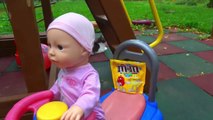 Funny Kid Doll Eating Candy & Johny Johny Yes Papa Baby Song Nursery Rhymes for Childre
