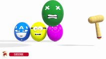Colors for Children to Learn With Surprise Eggs Lollipop -  Learning Colours For Kids-y