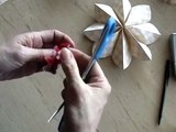 How to fold a flower decoration, floral party decor, origami