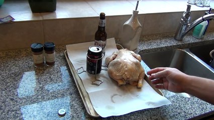 Beer Can Chicken on the Big Green Egg