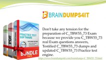 SAP C_TBW55_73 Dumps Questions & C_TBW55_73 Braindumps