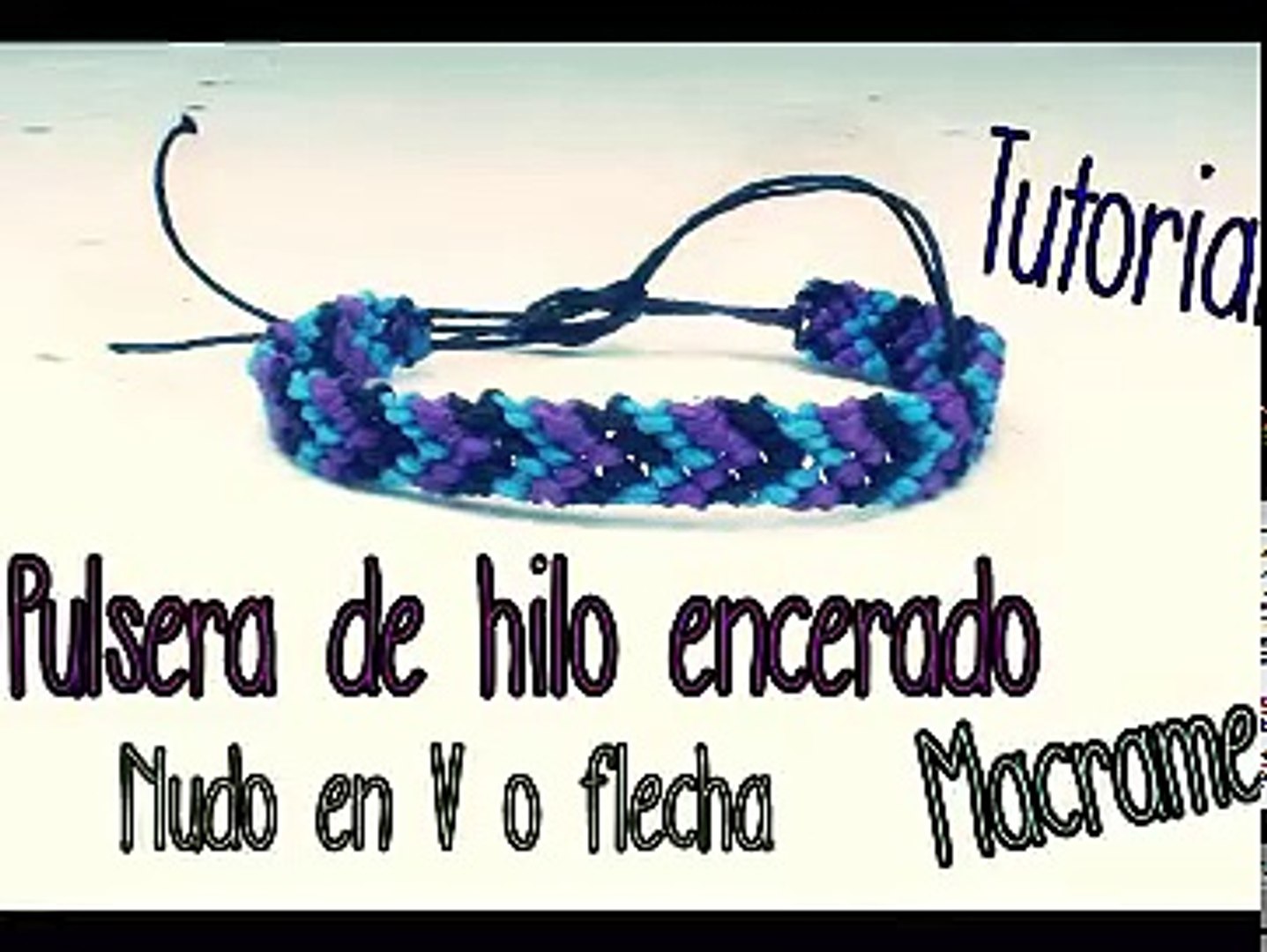 Como una Pulsera de hilo encerado- Nudo en Flecha Видео Dailymotion