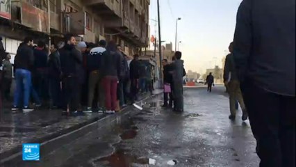 عمال بغداد ضحايا التفجير الانتحاري المزدوج