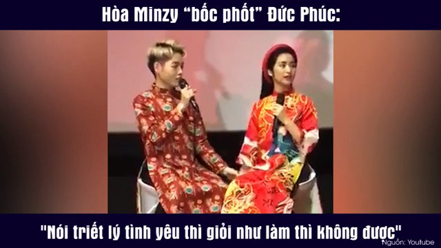 Hòa Minzy “bốc phốt” Đức Phúc: Nói triết lý tình yêu thì giỏi như làm thì không được