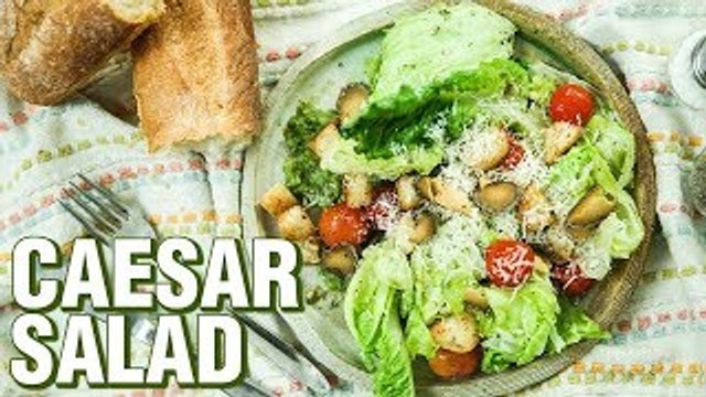 Caesar Salad Recipe | How To Make The Best Caesar Salad At Home | Salad Recipes | Rishim Sachdeva