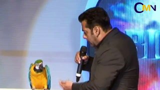 Salman Khan With Radhey The Talking Parrot