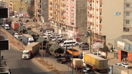 Sınıra Yapılan Askeri Sevkiyat Kızıltepe'ye Ulaştı