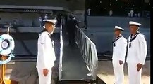 Bolsonaro em visita ao um navio de guerra da Marinha do Brasil