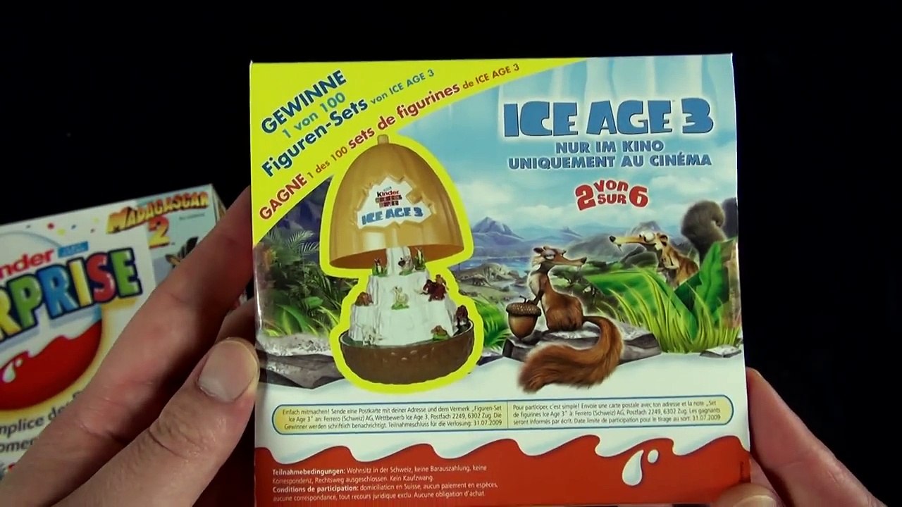 Kinder Surprise Egss - Madagascar & ICE AGE