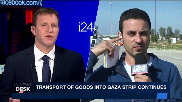 i24NEWS DESK | Transport of goods into Gaza Strip continues | Tuesday, January 16th 2018